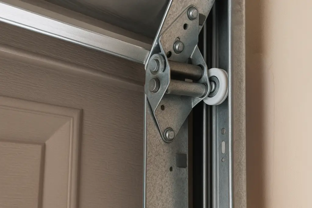 Remplacement de roulettes de porte de garage usées sur rail – Experts Portes de Garage