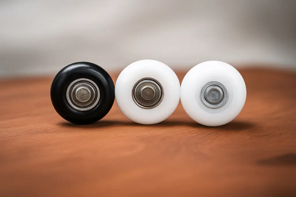 Différents types de roulettes de porte de garage en nylon, acier et plastique – remplacement de roulettes de porte de garage