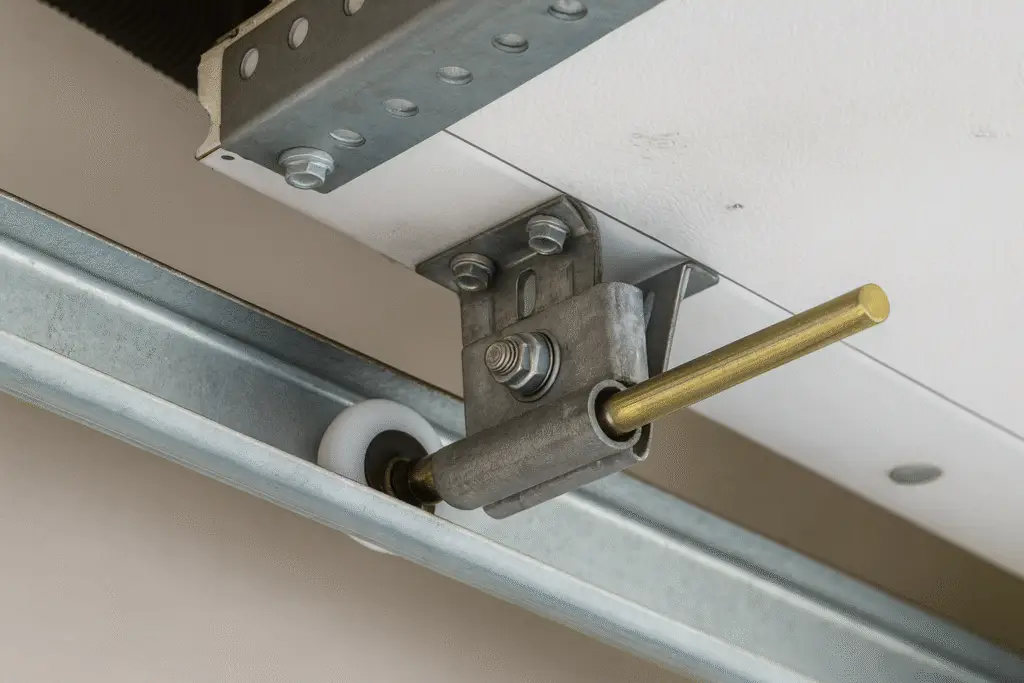 Remplacement de roulettes de porte de garage en nylon sur rail – Experts Portes de Garage